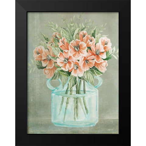 Poppies Black Modern Wood Framed Art Print by Jacobs, Cindy