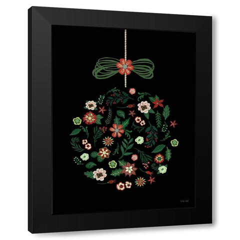 Christmas Ornament I Black Modern Wood Framed Art Print by Jacobs, Cindy