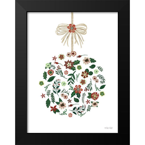 Christmas Ornament II Black Modern Wood Framed Art Print by Jacobs, Cindy