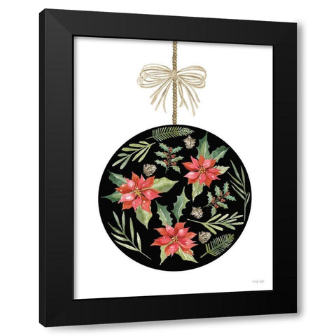 Christmas Ornament III Black Modern Wood Framed Art Print by Jacobs, Cindy
