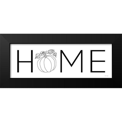 Fall Home Black Modern Wood Framed Art Print by Jacobs, Cindy