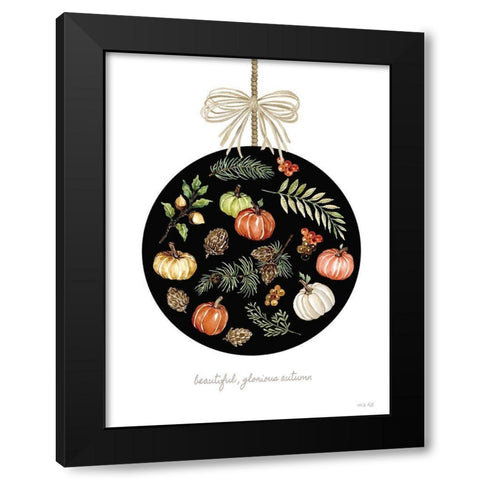 Beautiful-Glorious Autumn Ornament Black Modern Wood Framed Art Print by Jacobs, Cindy