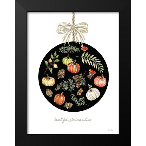 Beautiful-Glorious Autumn Ornament Black Modern Wood Framed Art Print by Jacobs, Cindy