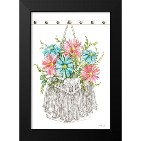 Floral Pop IV Black Modern Wood Framed Art Print by Jacobs, Cindy