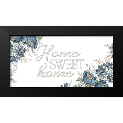 Home Sweet Home Black Modern Wood Framed Art Print by Jacobs, Cindy