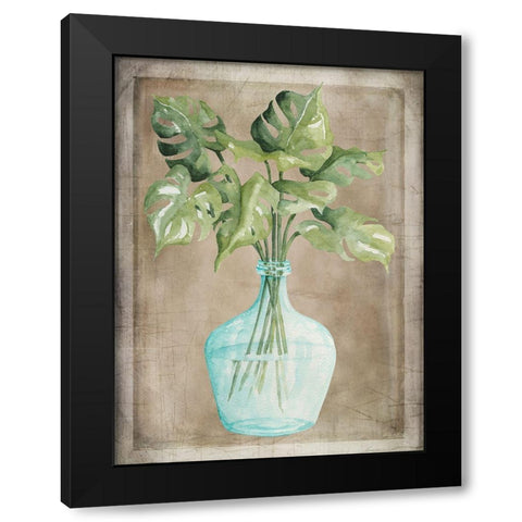 Pretty Palms I Black Modern Wood Framed Art Print with Double Matting by Jacobs, Cindy