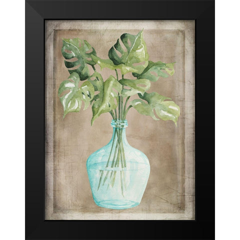 Pretty Palms I Black Modern Wood Framed Art Print by Jacobs, Cindy