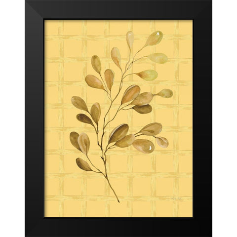 Golden Dogwood Black Modern Wood Framed Art Print by Jacobs, Cindy