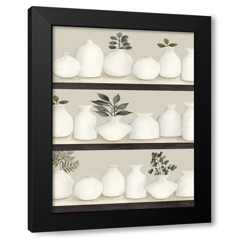 Bookshelf Collectibles Black Modern Wood Framed Art Print with Double Matting by Jacobs, Cindy