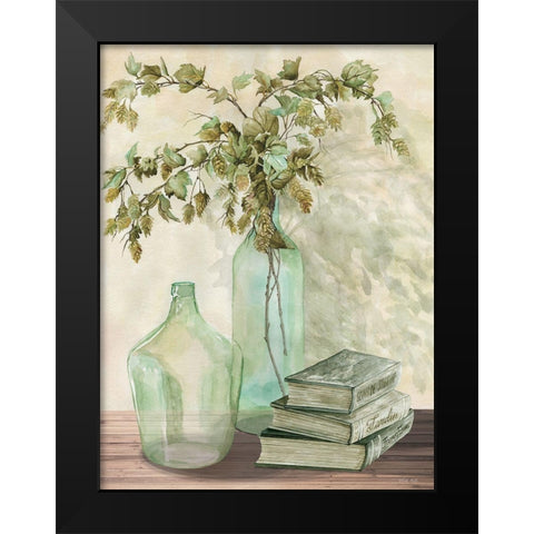 Feeling Hoppy Black Modern Wood Framed Art Print by Jacobs, Cindy