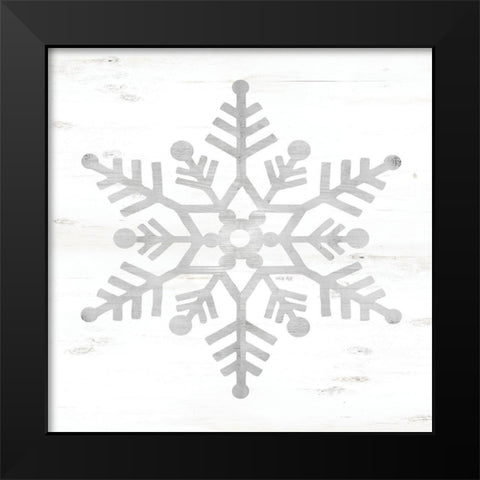 Snowflake Dreams IV     Black Modern Wood Framed Art Print by Jacobs, Cindy
