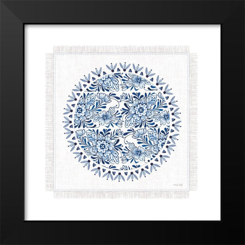 Chinoiserie Circle I Black Modern Wood Framed Art Print by Jacobs, Cindy