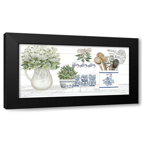 Kitchen Heirlooms I Black Modern Wood Framed Art Print with Double Matting by Jacobs, Cindy