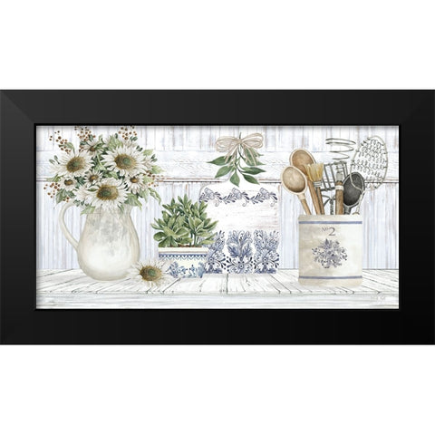 Country Cupboard I Black Modern Wood Framed Art Print by Jacobs, Cindy