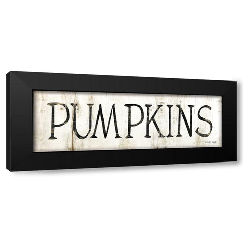Pumpkins Black Modern Wood Framed Art Print by Jacobs, Cindy