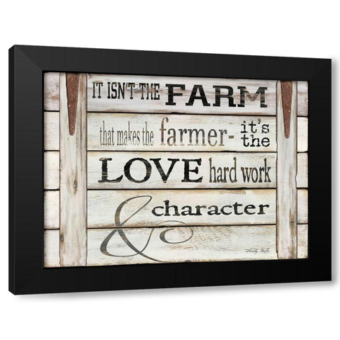 It Isnt the Farm Black Modern Wood Framed Art Print by Jacobs, Cindy