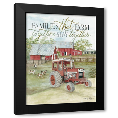 Families that Farm Together Black Modern Wood Framed Art Print with Double Matting by Jacobs, Cindy