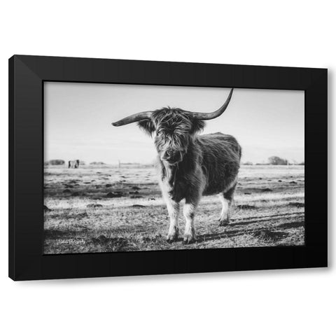 Black and White Side Shot Black Modern Wood Framed Art Print by Diener, Dakota