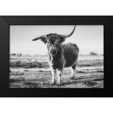 Black and White Side Shot Black Modern Wood Framed Art Print by Diener, Dakota