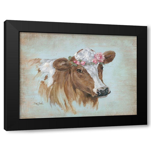 Penelope Black Modern Wood Framed Art Print by Coules, Debi