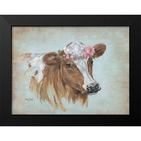 Penelope Black Modern Wood Framed Art Print by Coules, Debi