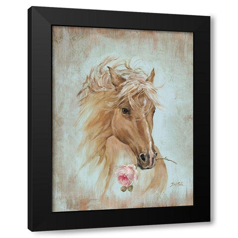 Run for the Rose Black Modern Wood Framed Art Print with Double Matting by Coules, Debi