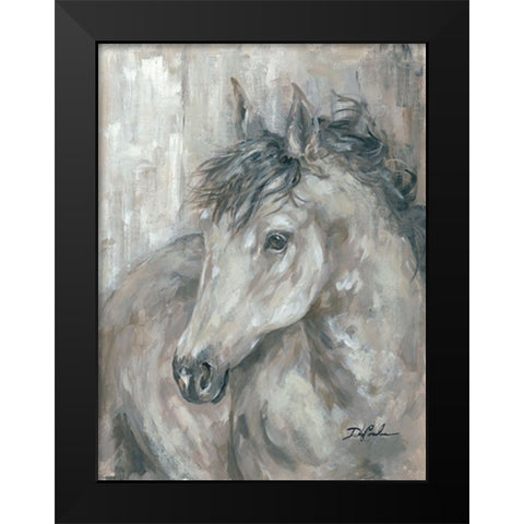 True Spirit Black Modern Wood Framed Art Print by Coules, Debi