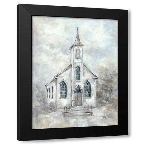 Faith Black Modern Wood Framed Art Print by Coules, Debi