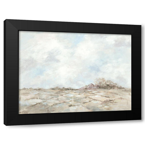 Morning Meadow Black Modern Wood Framed Art Print by Coules, Debi