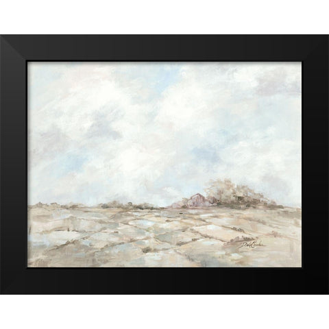 Morning Meadow Black Modern Wood Framed Art Print by Coules, Debi