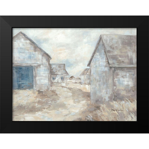 Barn Path Black Modern Wood Framed Art Print by Coules, Debi