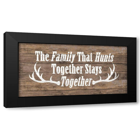 The Family that Hunts Black Modern Wood Framed Art Print by Dee Dee