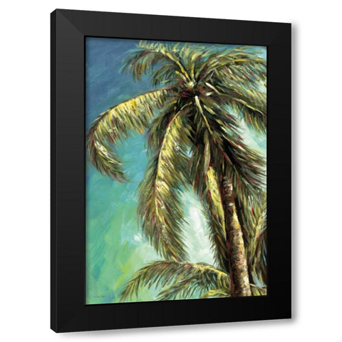 The Coconut Tree I Black Modern Wood Framed Art Print by Dee Dee
