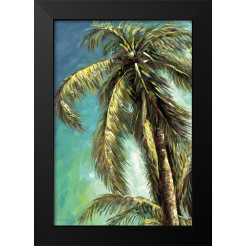 The Coconut Tree I Black Modern Wood Framed Art Print by Dee Dee