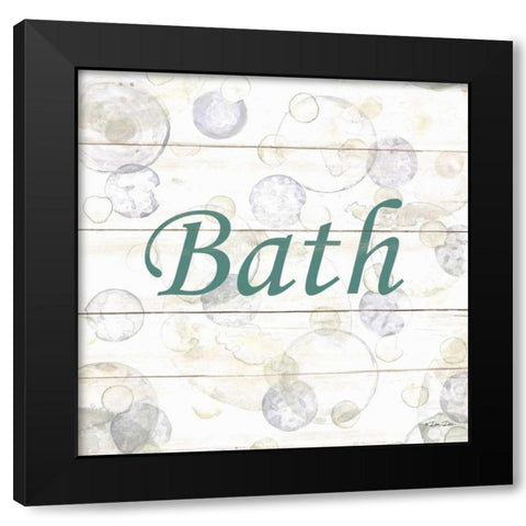 Bath   Black Modern Wood Framed Art Print with Double Matting by Dee Dee