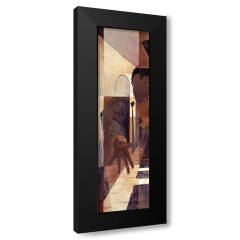 Abstract Music I Black Modern Wood Framed Art Print by Dee Dee