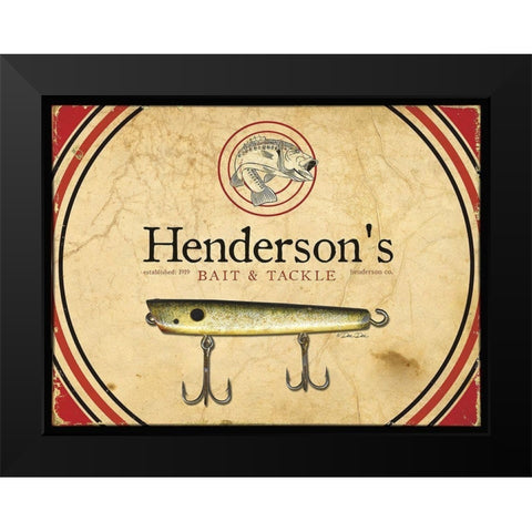 Hendersons Black Modern Wood Framed Art Print by Dee Dee