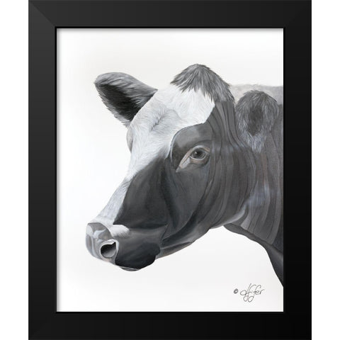 Ahead of Myself Black Modern Wood Framed Art Print by Fifer, Diane