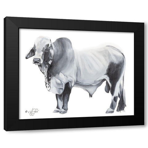 Hey Big Grey Black Modern Wood Framed Art Print with Double Matting by Fifer, Diane