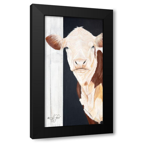 Come on In Black Modern Wood Framed Art Print by Fifer, Diane