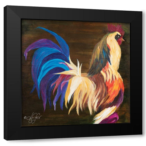 Owning It Black Modern Wood Framed Art Print with Double Matting by Fifer, Diane