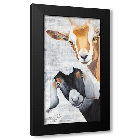 Shenanigans Black Modern Wood Framed Art Print by Fifer, Diane