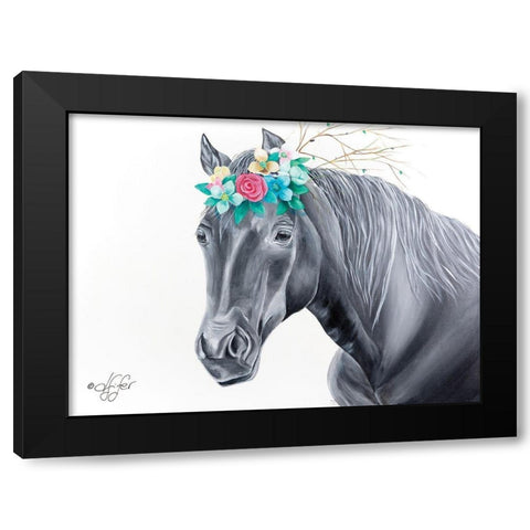 Its Manely Me Black Modern Wood Framed Art Print by Fifer, Diane