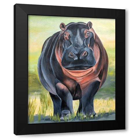 Time for a Soak Black Modern Wood Framed Art Print by Fifer, Diane