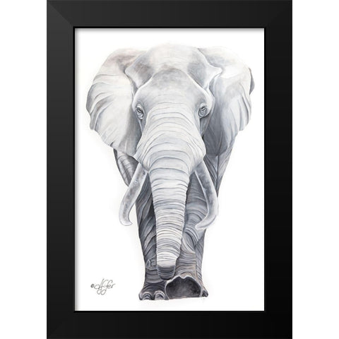What Big Ears I Have Black Modern Wood Framed Art Print by Fifer, Diane