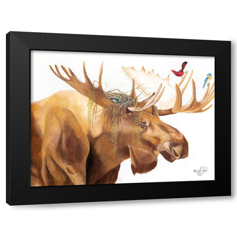 Freeloaders Black Modern Wood Framed Art Print with Double Matting by Fifer, Diane