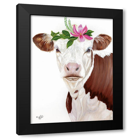 Magnolia Missy    Black Modern Wood Framed Art Print by Fifer, Diane
