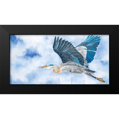 Spread Your Wings Black Modern Wood Framed Art Print by Fifer, Diane