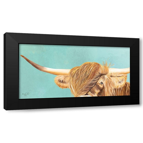 On Point Highland Black Modern Wood Framed Art Print by Fifer, Diane