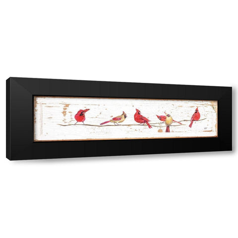 Lets Tweet Black Modern Wood Framed Art Print with Double Matting by Fifer, Diane